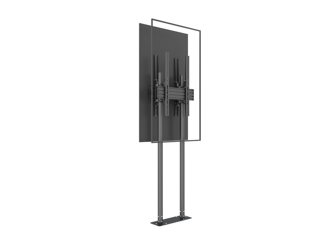 Bodenständer B2B, 2x65"-90", Stahl/Aluminium Bodenständer B2B, 2x65"-90", Stahl/Aluminium