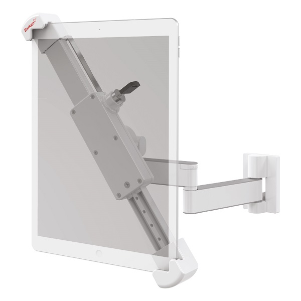 Tablet Wandhalter 7-14" , abschliessbar, weiss Tablet Wandhalter 7-14" , abschliessbar, weiss