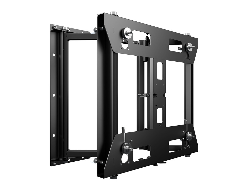 Video Wall Halterung, bis 110", schwarz, Metall Video Wall Halterung, bis 110", schwarz, Metall