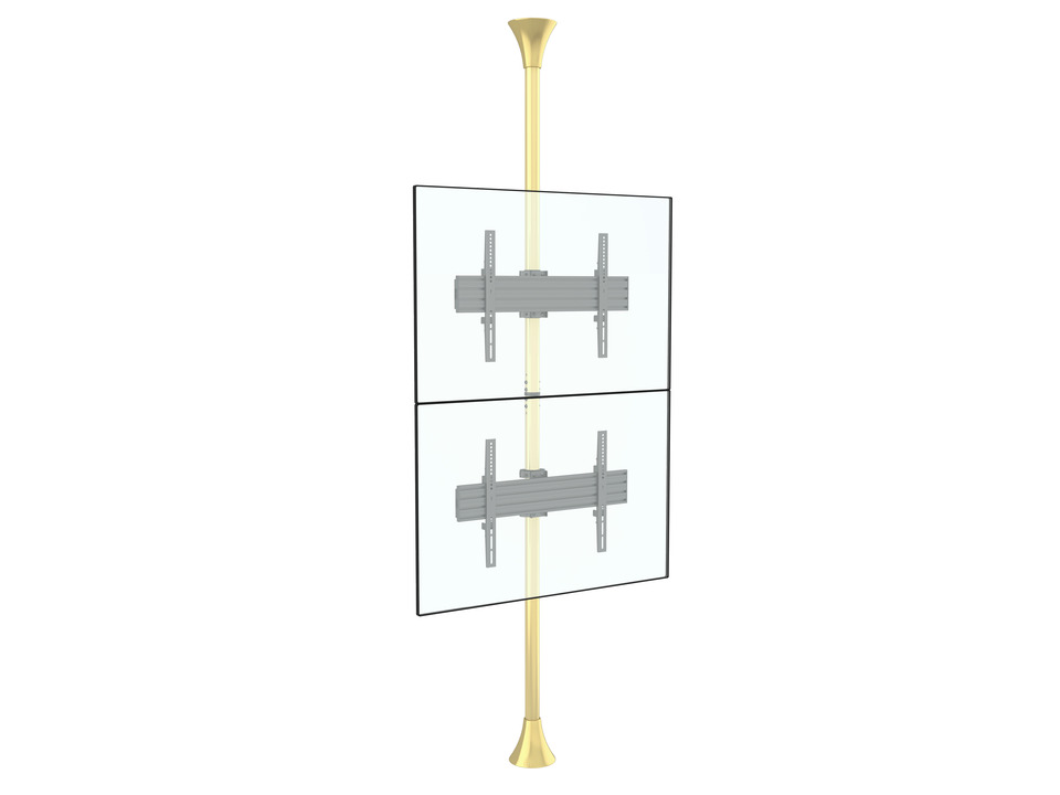 Boden-Deckenhalter 2x, 40"-65", max 2x30 kg