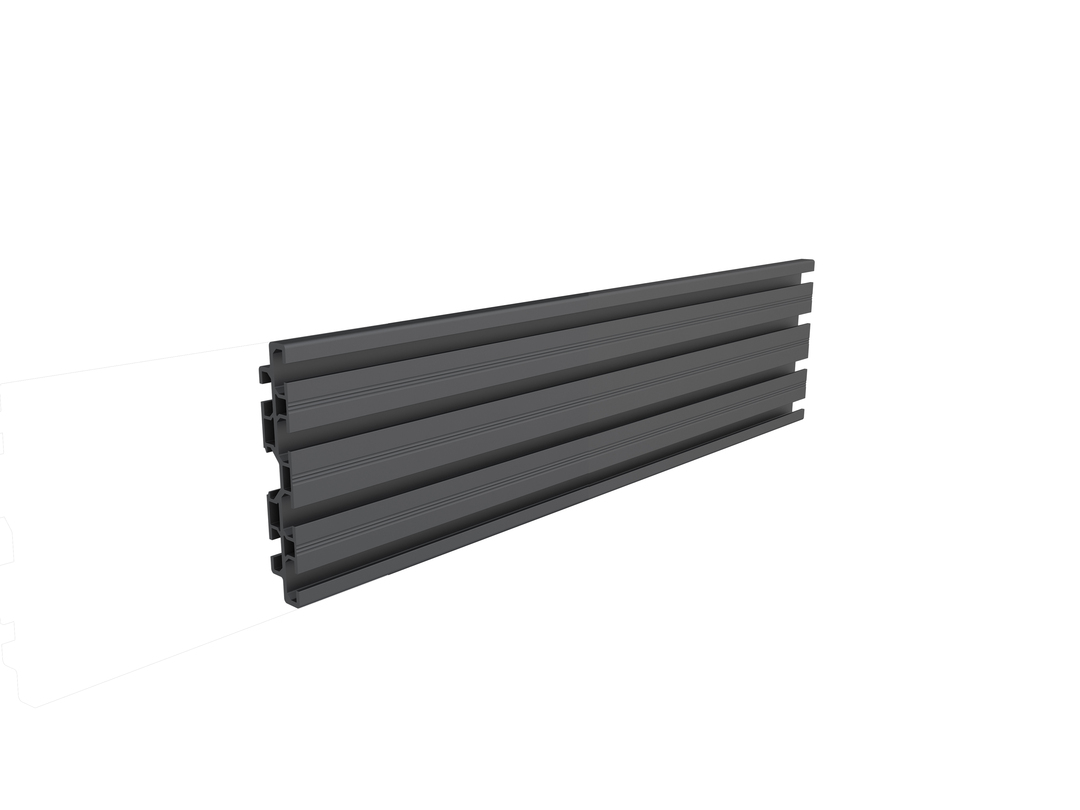 Aluminium Profil zu Pro System, schwarz Aluminium Profil zu Pro System, schwarz