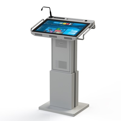 Rednerpult 27", grau Ral 7047, Landscape Rednerpult 27", grau Ral 7047, Landscape