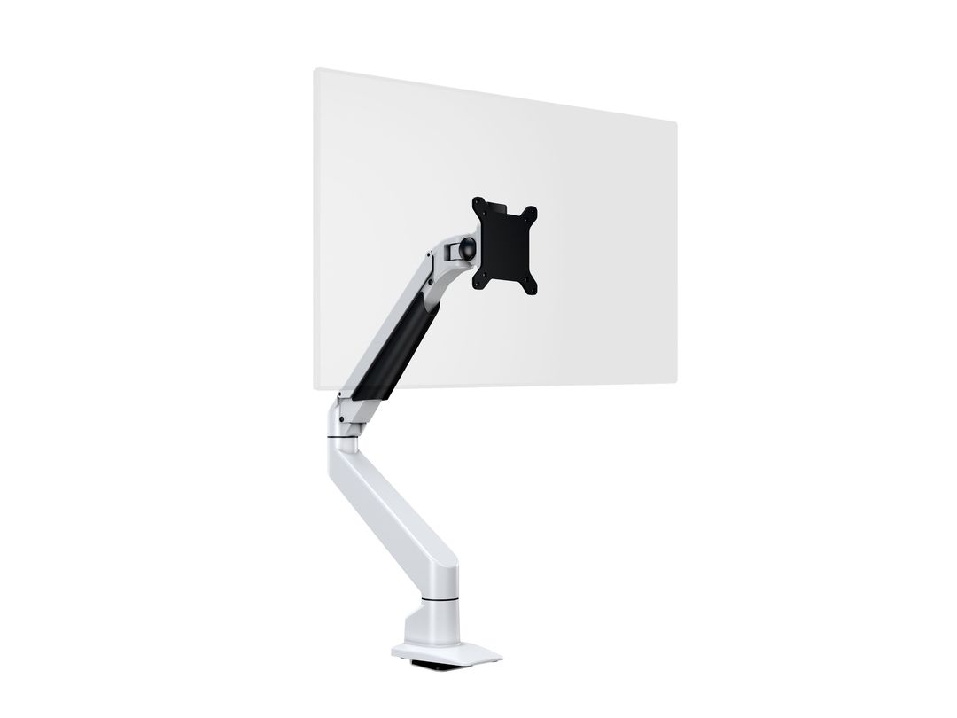Monitorhalter mit Gasfeder bis 32", weiss, Metall Monitorhalter mit Gasfeder bis 32", weiss, Metall
