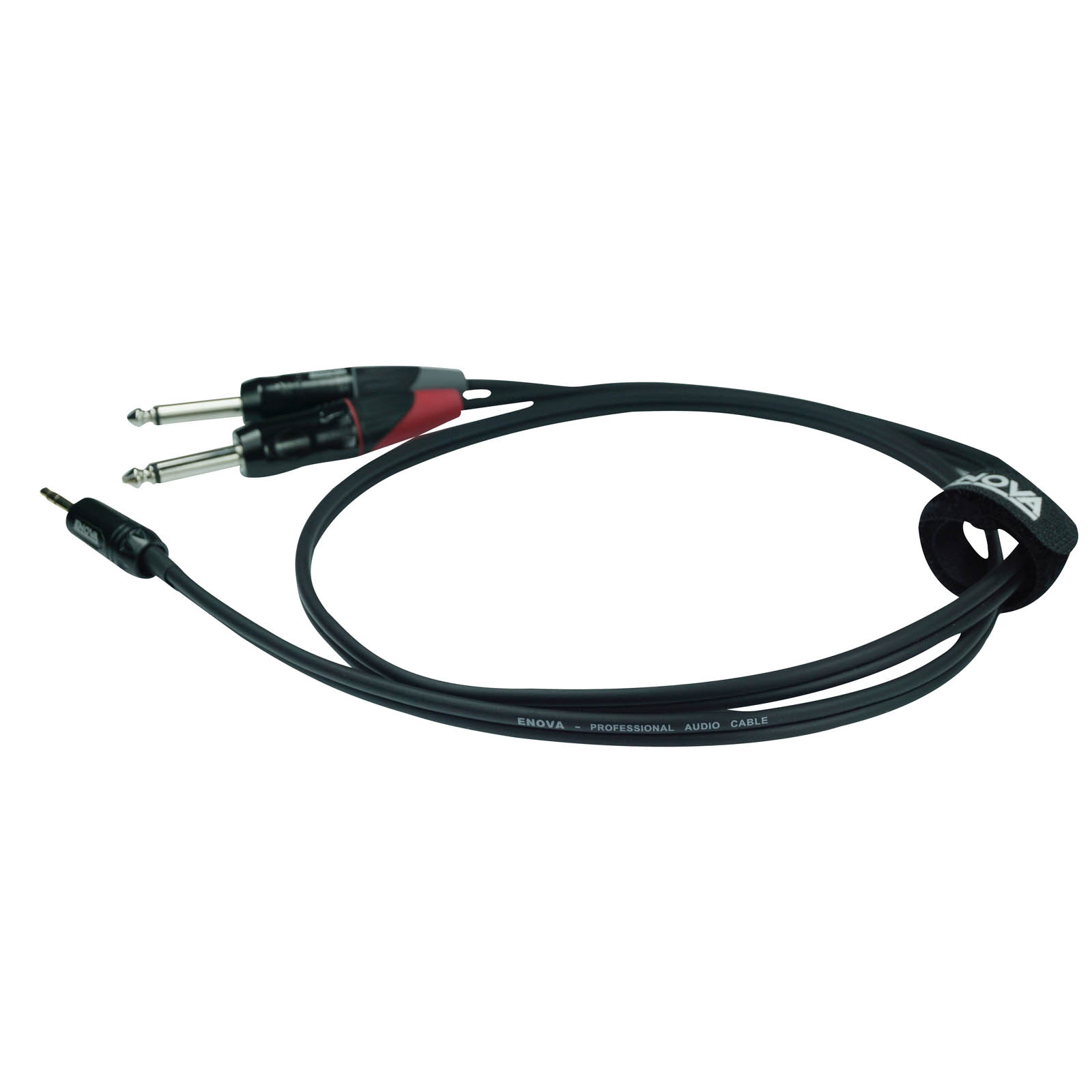 3.5mm Jack/Jack 6.35mm Kabel, rot/schwarz, 1m, 3.5mm Jack/Jack 6.35mm Kabel, rot/schwarz, 1m,