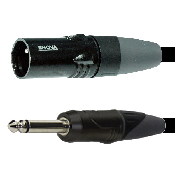 XLR Stecker auf Klinkenstecker 6.35mm, 1m,