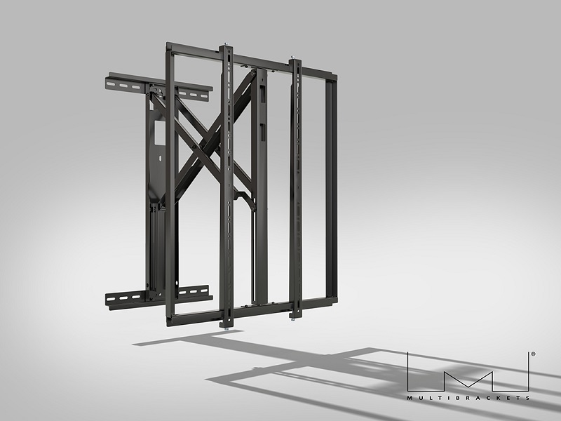 Wandhalter 75-98", schwarz, Metall, max 75 kg Wandhalter 75-98", schwarz, Metall, max 75 kg