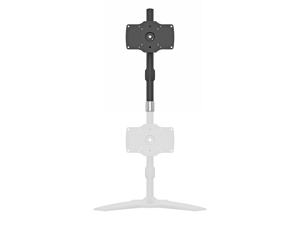 Monitorhalter Single Extension, schwarz, Metall