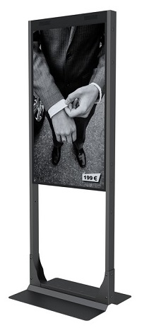 Bodenplatte Fix 55", Stahl, zu Display OM55N/D Bodenplatte Fix 55", Stahl, zu Display OM55N/D