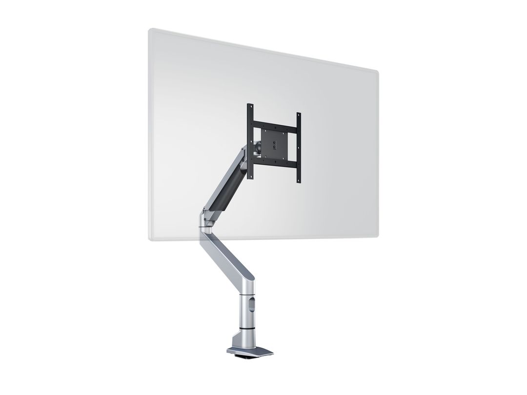 Monitorhalter mit Gasfeder  bis 49", silber, Metall