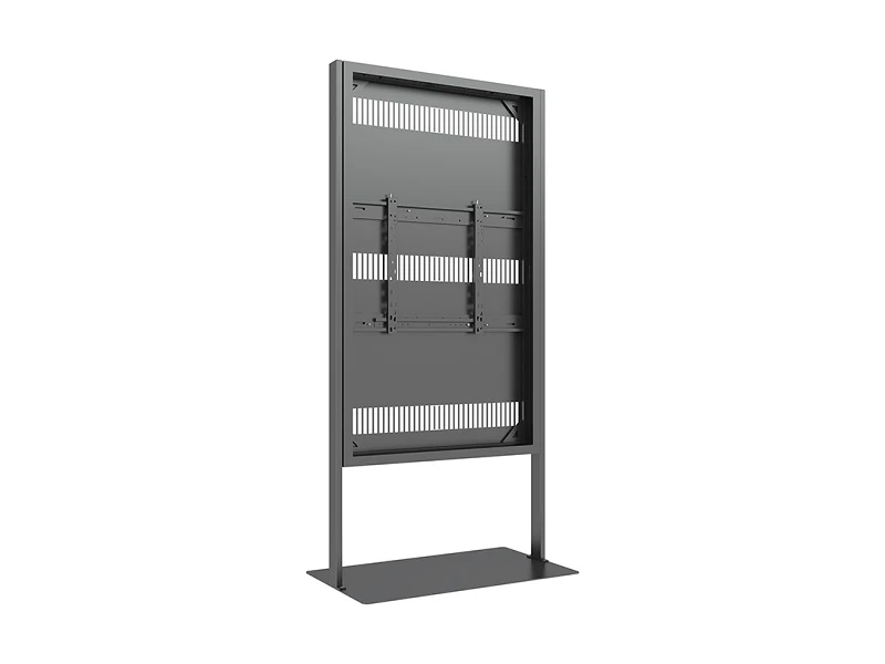 Stele ohne Monitor, Portrait, schwarz, 65"/6930