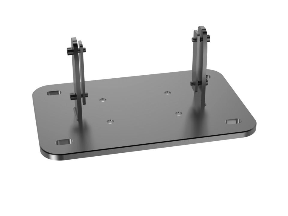 Bodenplatte fix zu Floorstand, schwarz, Metall Bodenplatte fix zu Floorstand, schwarz, Metall