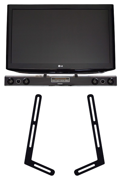 Soundbarhalterung-Set, schwarz, 2 Stk. Metall Soundbarhalterung-Set, schwarz, 2 Stk. Metall