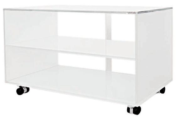 Glasmöbel Optiwhite, weiss lackiert, Masse Glasmöbel Optiwhite, weiss lackiert, Masse