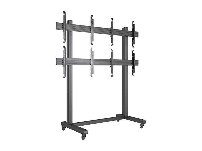 TV Multistandfuss für 4 Monitore 42-65", schwarz