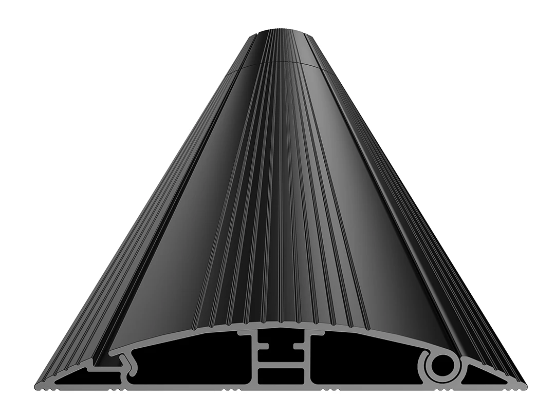 Aufboden Kabelkanal 139x2200, Alu, schwarz