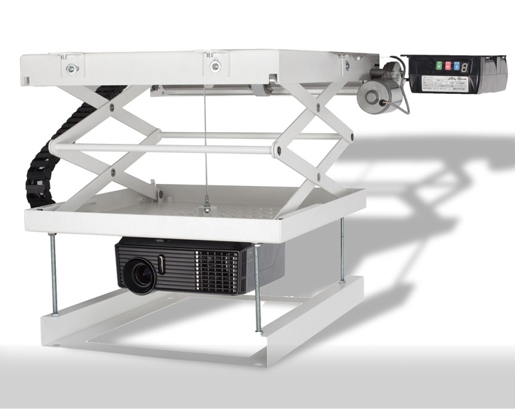 Beamer Lift, Deckenmontage, weiss, Metall Beamer Lift, Deckenmontage, weiss, Metall