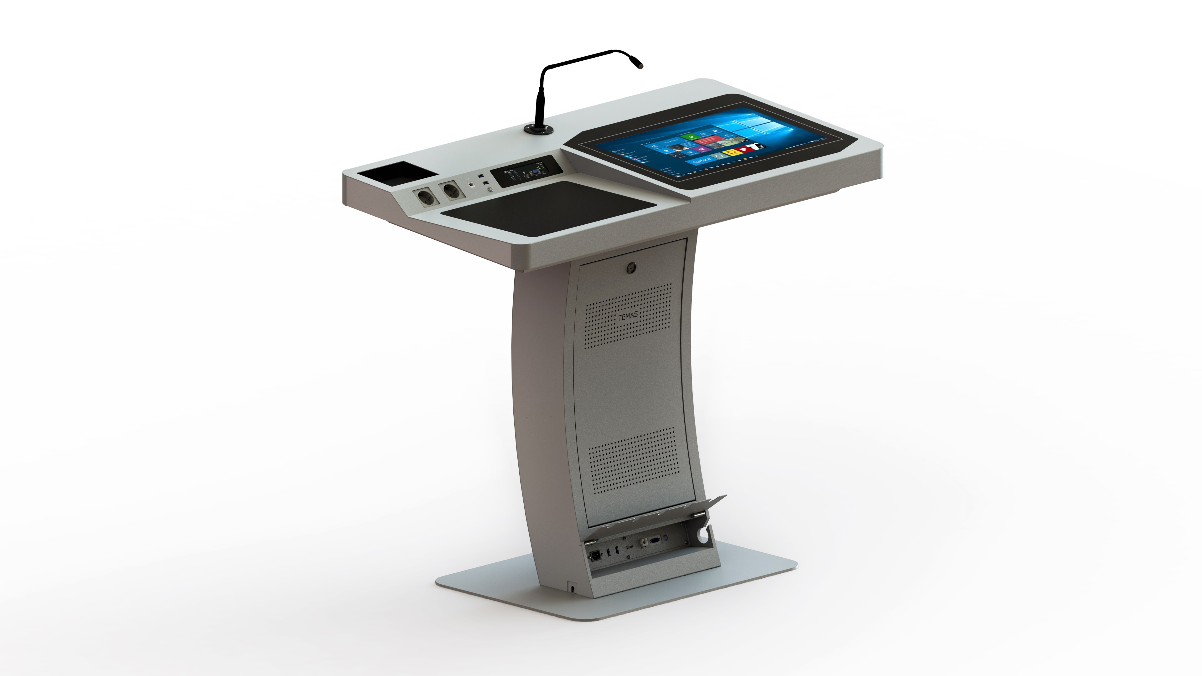 Rednerpult DSS 22", grau Ral 7047, Landscape Rednerpult DSS 22", grau Ral 7047, Landscape