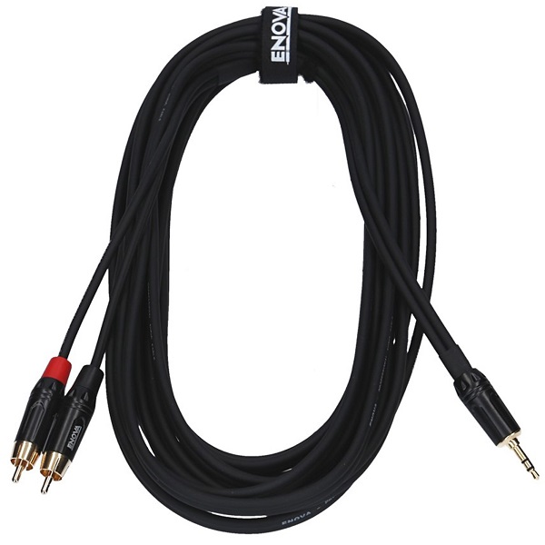3.5mm Jack/Cinch Kabel RCA, rot/schwarz, 3m, 3.5mm Jack/Cinch Kabel RCA, rot/schwarz, 3m,