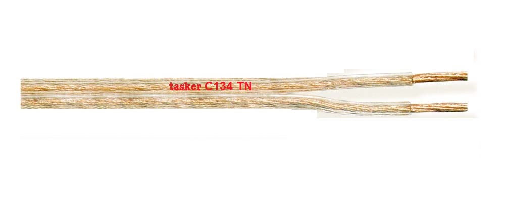 Flat Audio Cable, transparent, 50m, PVC, Flat Audio Cable, transparent, 50m, PVC,