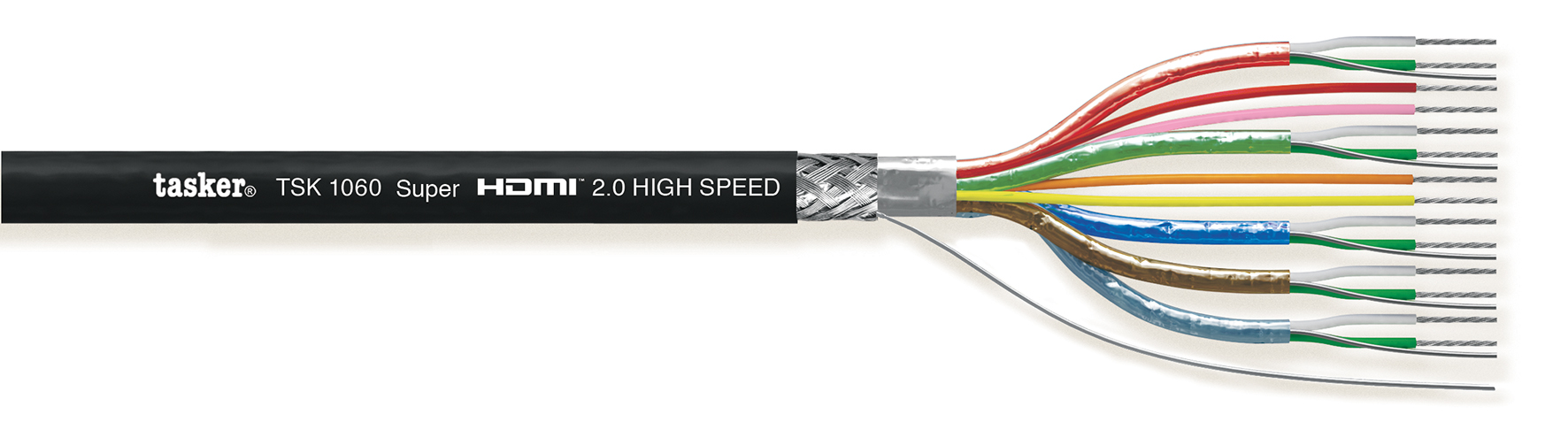 HDMI Cable, schwarz, 100m, PVC  2x0.14x5 HDMI Cable, schwarz, 100m, PVC  2x0.14x5