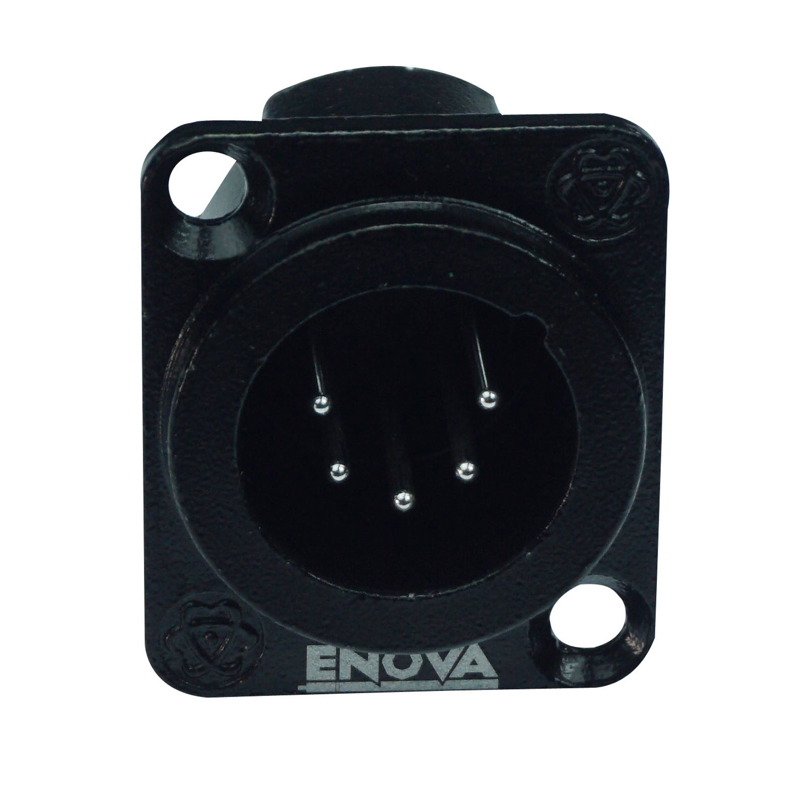 XLR Einbaustecker, Indoor, 5 Polig, schwarz XLR Einbaustecker, Indoor, 5 Polig, schwarz