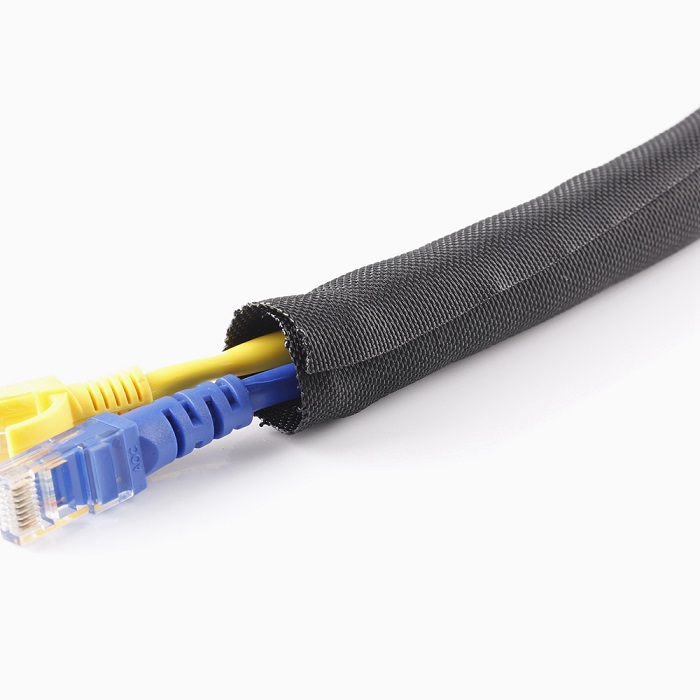 Kabelführung, schwarz, Blisterbox, Polyester Kabelführung, schwarz, Blisterbox, Polyester