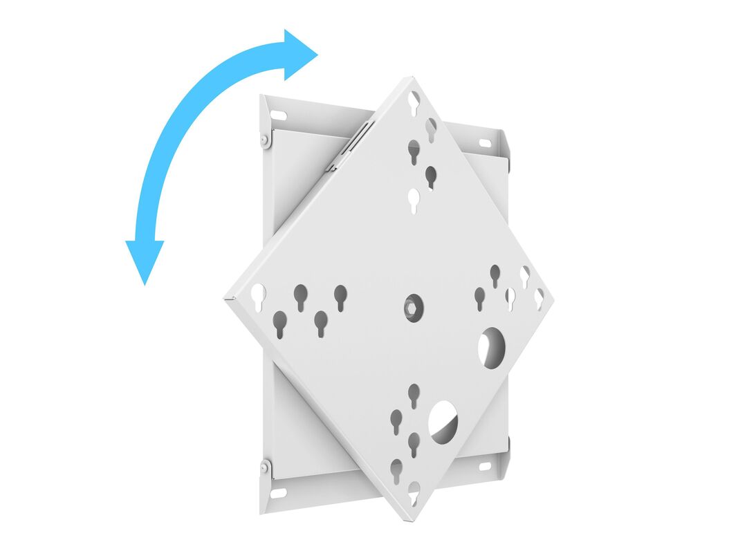 Wandhalter 50-95", Metall, weiss, 360° Rotation Wandhalter 50-95", Metall, weiss, 360° Rotation