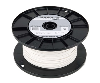 Netzkabel, flach, weiss, PVC, 100m Rolle Netzkabel, flach, weiss, PVC, 100m Rolle