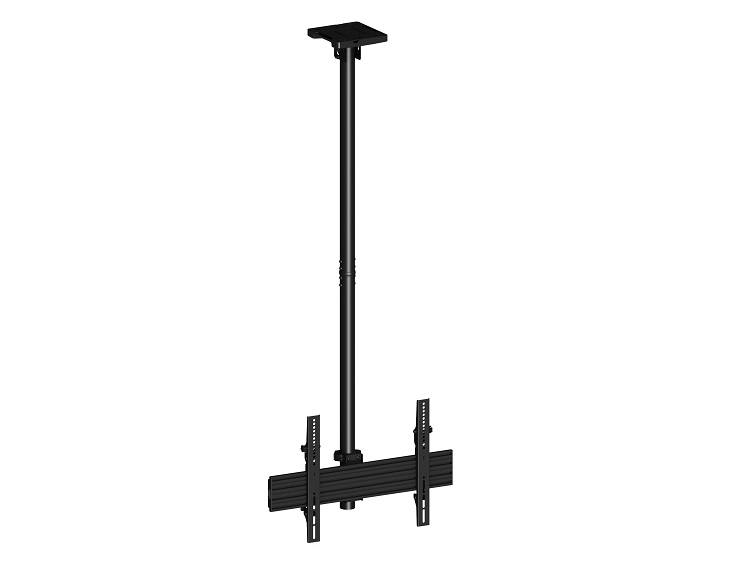 Deckenhalter 1x, 40"-75", schwarz, VESA 100x