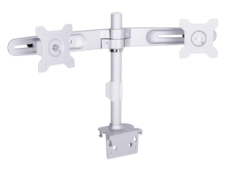 Monitorhalter zu Arbeitstrolley, grau, aft 7,5 kg