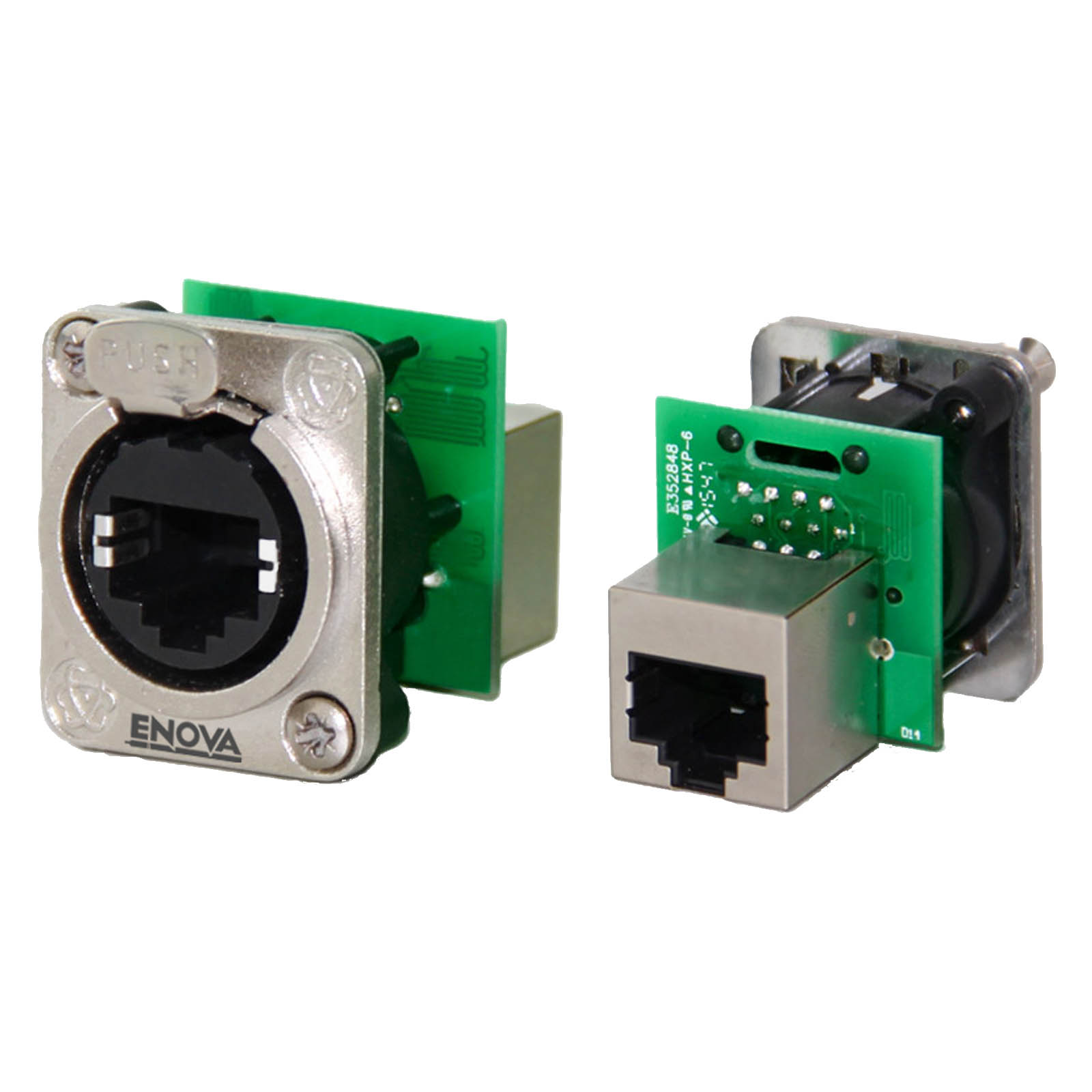 RJ 45 Einbaubuchse, Durchführung , schwarz RJ 45 Einbaubuchse, Durchführung , schwarz