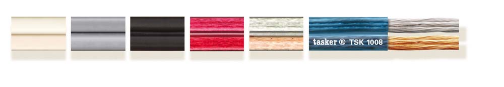 Flat Audio Cable, weiss, 100m, PVC, 1.9x7mm Flat Audio Cable, weiss, 100m, PVC, 1.9x7mm