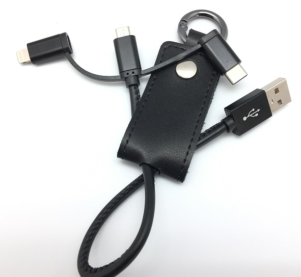 Lade- und Synchronisationskabel 3in1, schwarz Lade- und Synchronisationskabel 3in1, schwarz