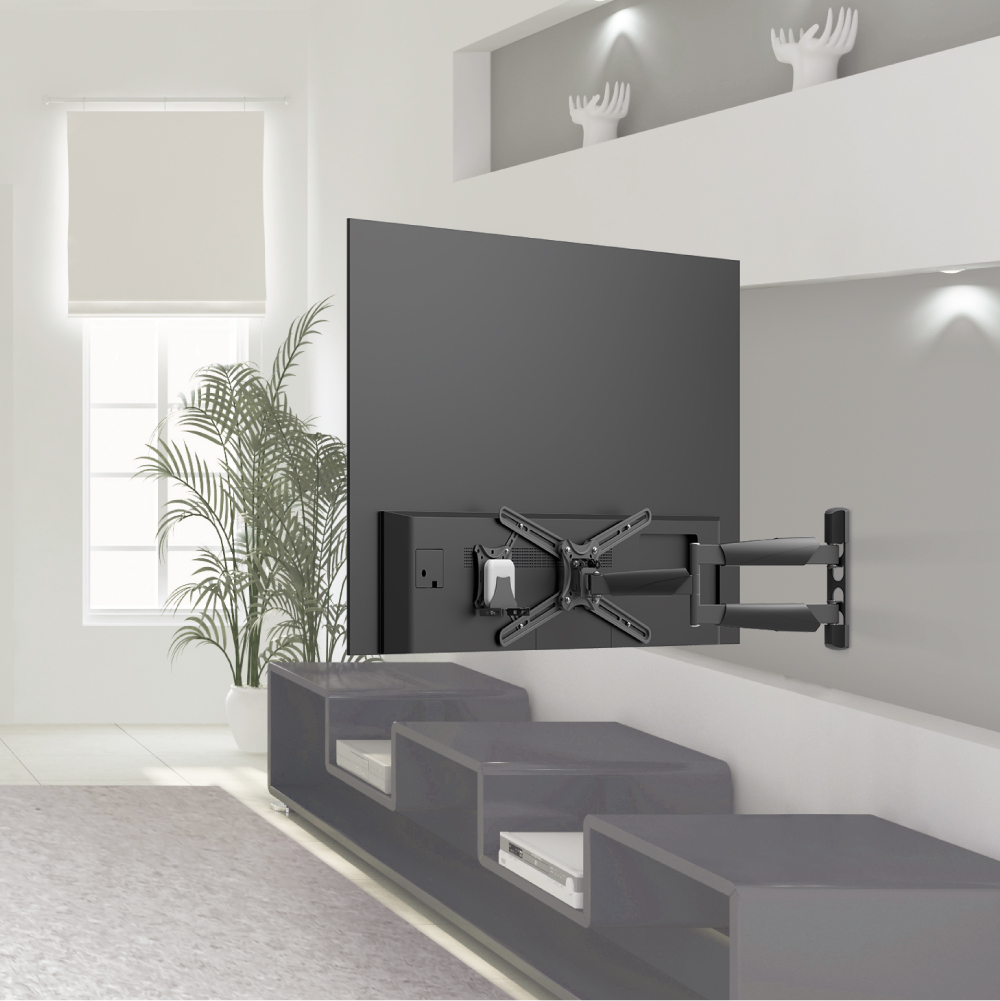 Media Halterung, verstellbar 0-8cm, schwarz Media Halterung, verstellbar 0-8cm, schwarz