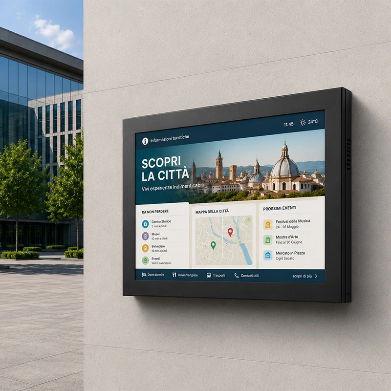 Monitorbox Landscape/Portrait, 75", schwarz