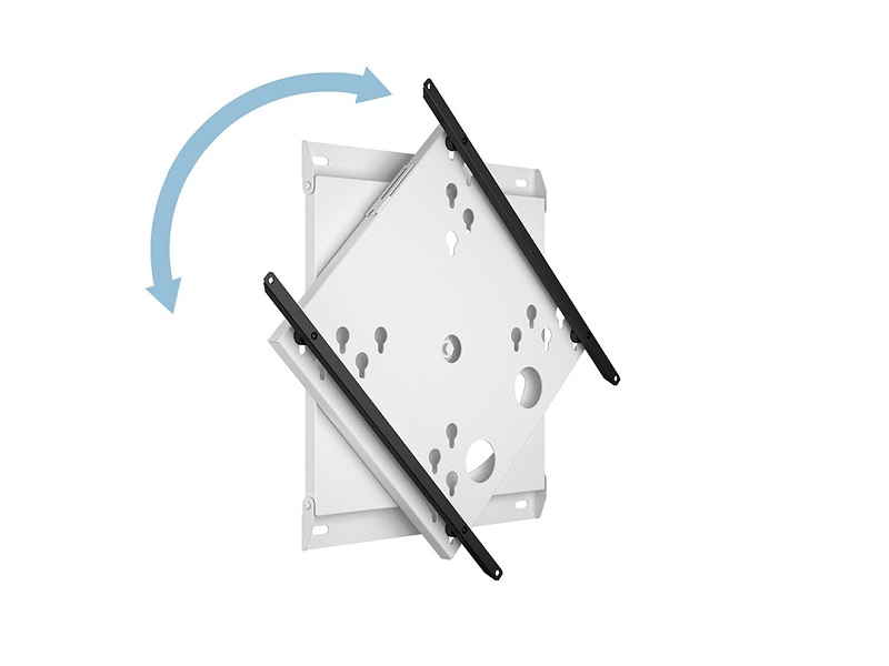 Wandhalter 50-95", Metall, 360°Rotation, weiss Wandhalter 50-95", Metall, 360°Rotation, weiss