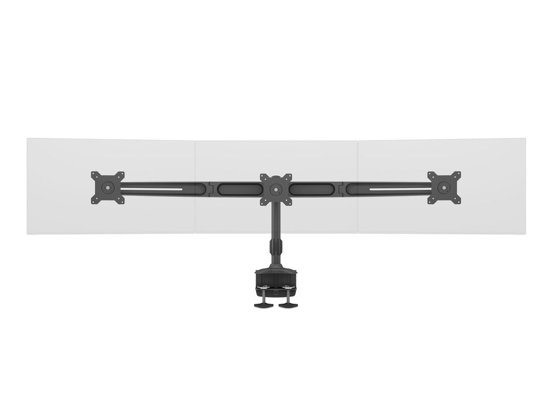 Monitorhalter 3- fach,bis 24" Metall, schwarz Monitorhalter 3- fach,bis 24" Metall, schwarz