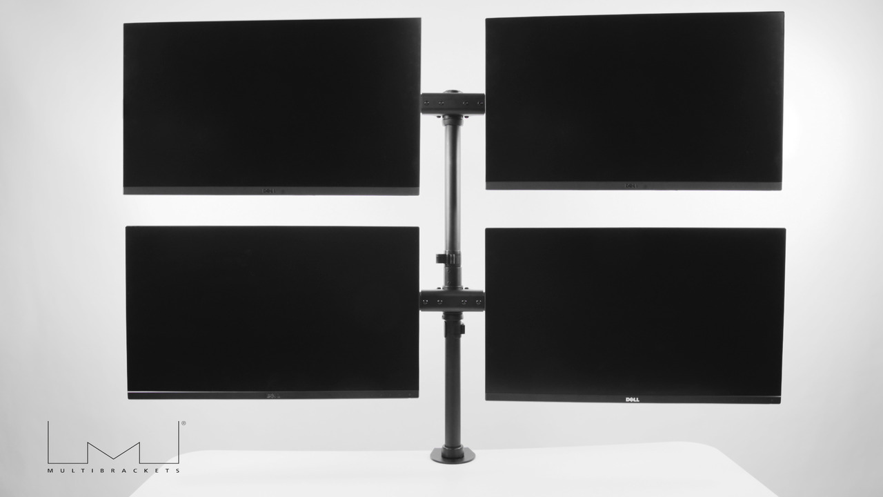 Monitorhalter Basic Quad bis 27" , schwarz Monitorhalter Basic Quad bis 27" , schwarz