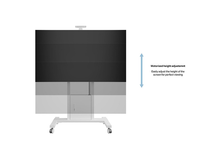 Standfuss elektr, -100", max 120 kg, weiss Standfuss elektr, -100", max 120 kg, weiss