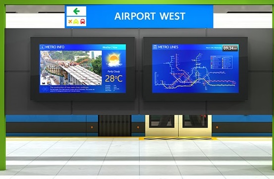 Monitorbox Landscape, 43" Bildschirm, schwarz