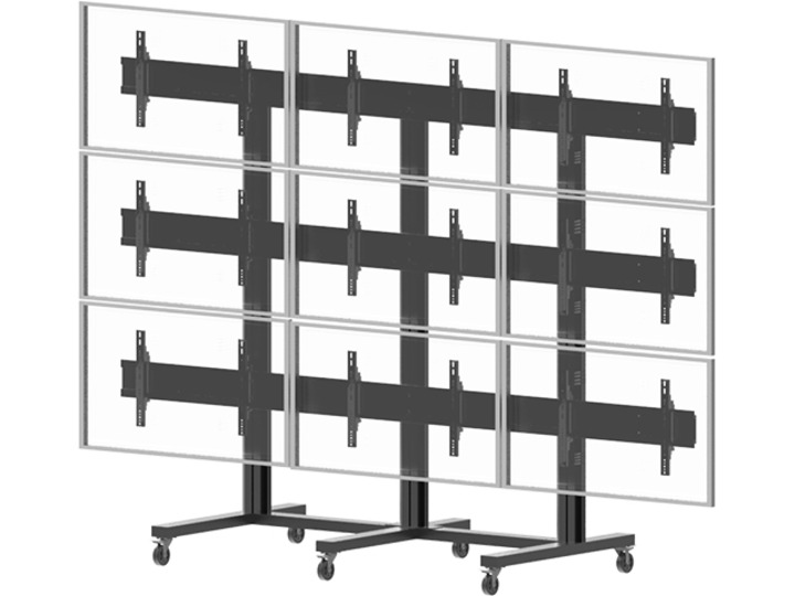 TV Multistandfuss bis 55", schwarz, Metall/Alu