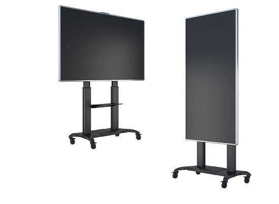 TV Ständer  60"-100", Aluminium, schwarz TV Ständer  60"-100", Aluminium, schwarz