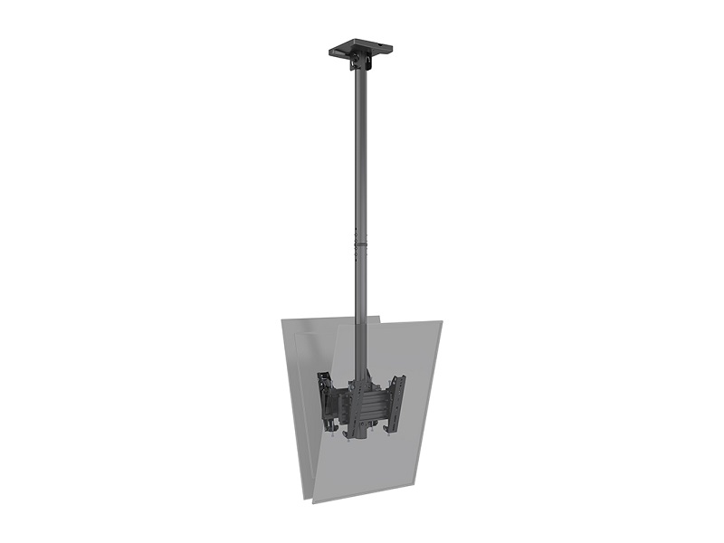 Deckenhalter 2x, 24"-42", schwarz, VESA 100-