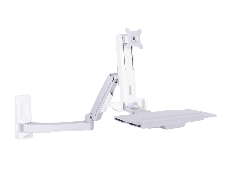 Workstation, 15" - 27 ", weiss, Tragkraft 8 kg Workstation, 15" - 27 ", weiss, Tragkraft 8 kg