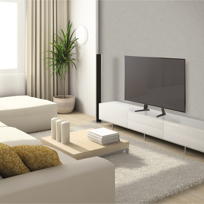 Tischfuss, 32-70", Metall, schwarz, max 50kg Tischfuss, 32-70", Metall, schwarz, max 50kg