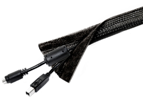 Kabelführung Velcro, schwarz, Klettverschluss Kabelführung Velcro, schwarz, Klettverschluss