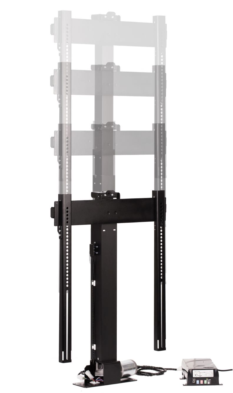 TV Lift Eco2, Funk, schwarz, Metall, max 50 kg TV Lift Eco2, Funk, schwarz, Metall, max 50 kg