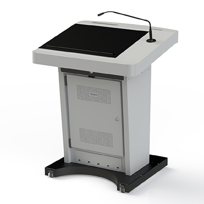 Rednerpult 22", grau Ral 7047, Landscape Rednerpult 22", grau Ral 7047, Landscape