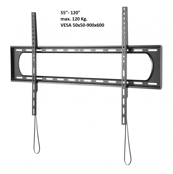 TV-Wandhalterung 55-120", Metall, schwarz