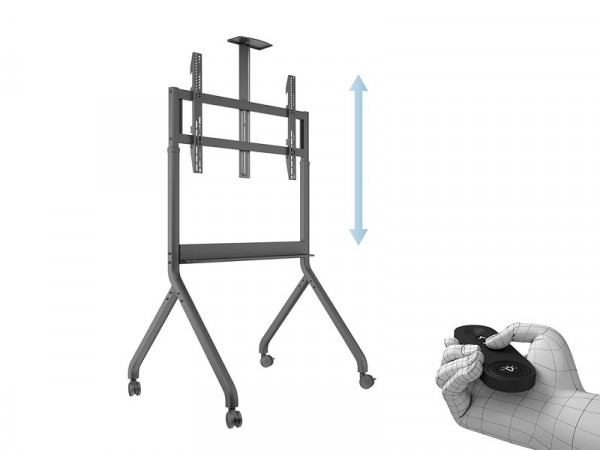 Standfuss elektr. 55-86", max 90 kg, schwarz